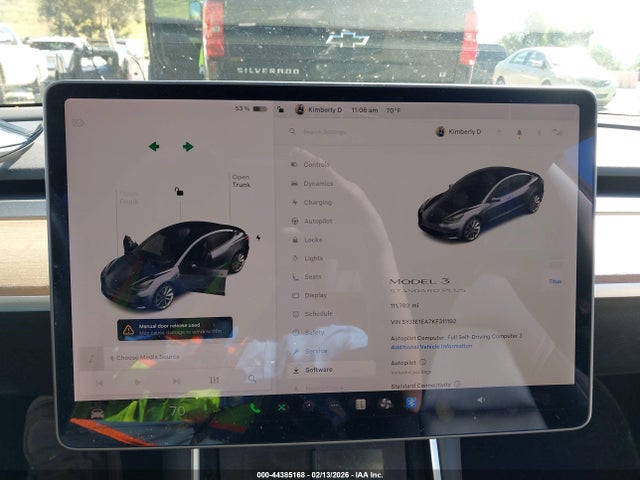 2019 TESLA MODEL 3 5YJ3E1EA7KF311192 Photo 6