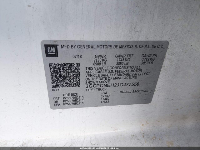 Chevrolet Silverado 1500 Wt 2018 3GCPCNEH2JG477558 Image 9