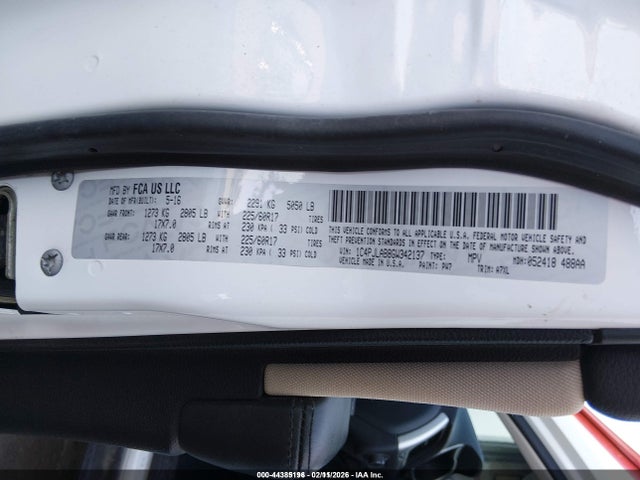 1C4PJLAB8GW342137 Jeep Cherokee Sport