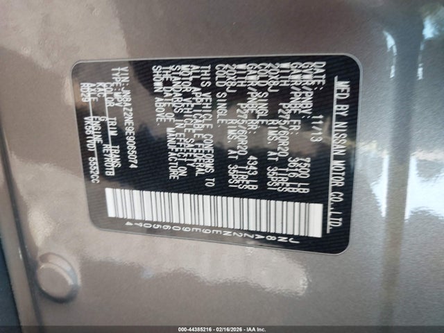 Aukcja sprzedaży 2014 Infiniti Qx80, vin: JN8AZ2NE9E9065074, numer aukcji: 44385216