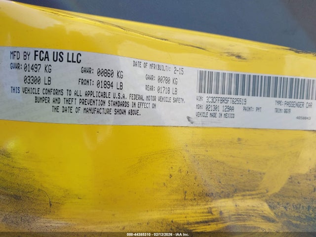 2015 FIAT 500 3C3CFFBR5FT625519 Photo 8