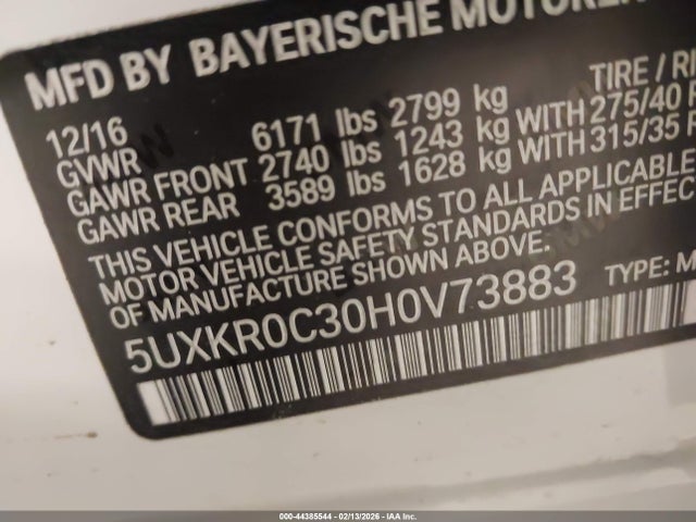 2017 BMW X5 5UXKR0C30H0V73883 Photo 8