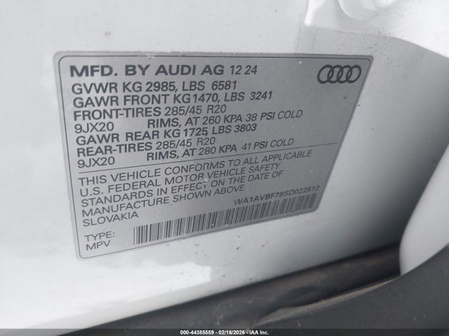 2025 AUDI Q7 WA1AVBF79SD022512 Photo 8