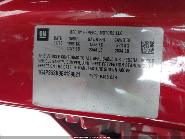 1G4PS5SK9E4139821 Buick Verano Leather Group