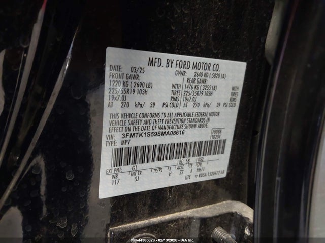 Ford Mustang Mach-e Select 2025 3FMTK1S59SMA08616 Image 9