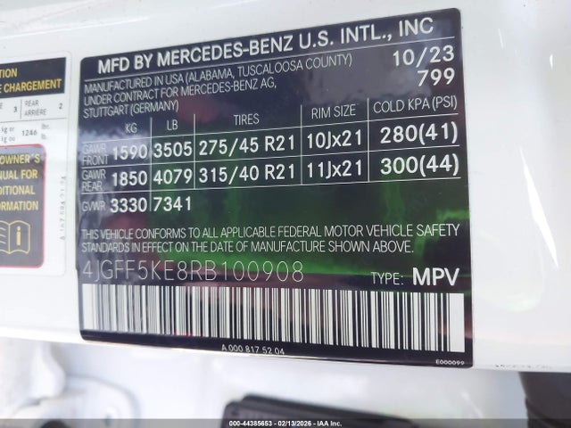 2024 MERCEDES-BENZ GLS 450 4JGFF5KE8RB100908 Photo 8