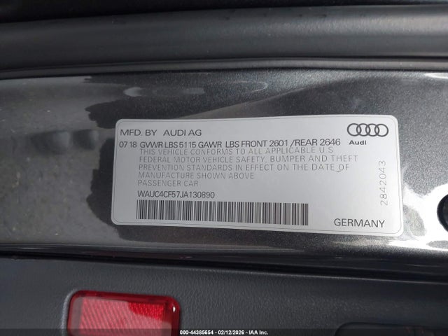 2018 AUDI S5 WAUC4CF57JA130890 Photo 8