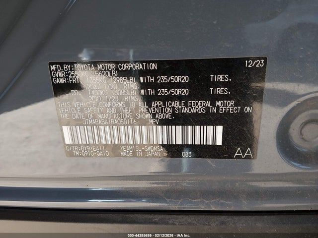 Subaru Solterra Limited 2024 JTMABABA1RA050116 Image 9