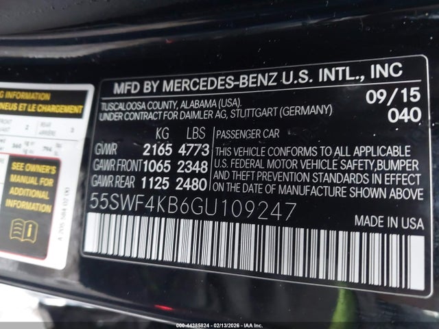 55SWF4KB6GU109247 Mercedes-Benz C 300 4matic