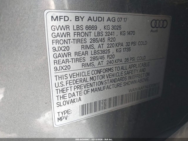 2018 AUDI Q7 WA1VAAF74JD006112 Photo 8