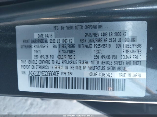 JM3KE2DY6G0660406 Mazda Cx-5 Grand Touring