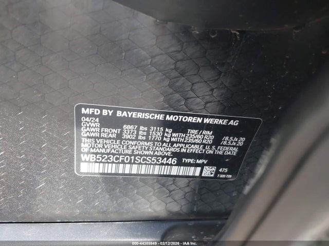 2025 BMW IX WB523CF01SCS53446 Photo 8