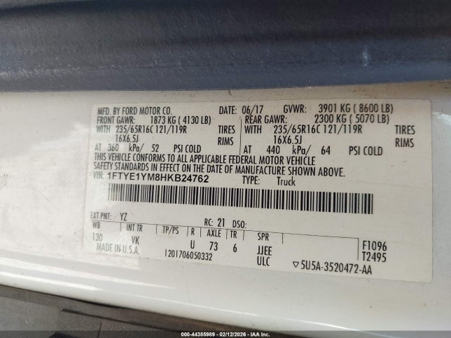1FTYE1YM8HKB24762 Ford Transit-150