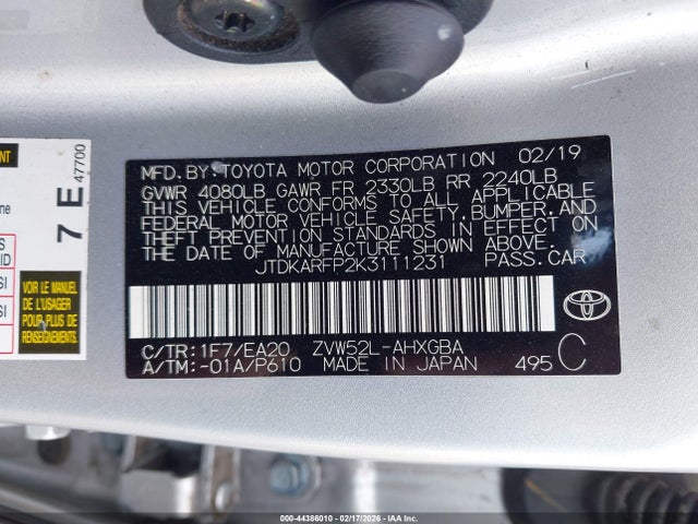 2019 TOYOTA PRIUS PRIME JTDKARFP2K3111231 Photo 8