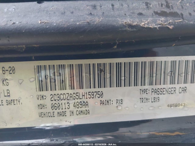 2C3CDZAG5LH159750 Dodge Challenger Sxt