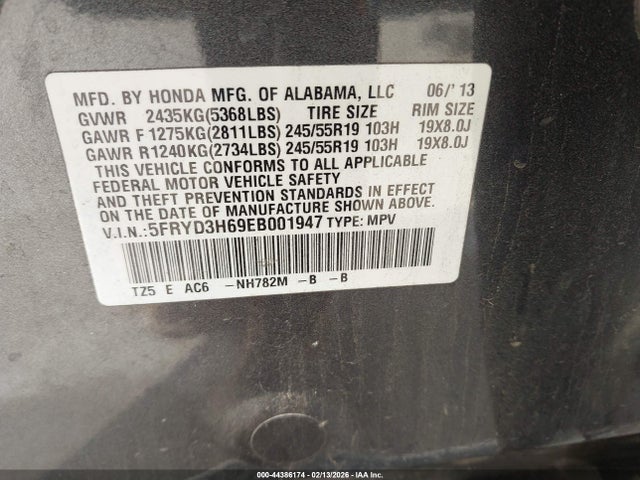 Acura Mdx Technology Pkg W/entertainment Pkg 2014 5FRYD3H69EB001947 Image 9