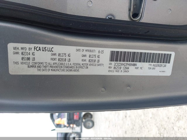Dodge Charger Sxt 2015 2C3CDXHG3FH884004 Image 9