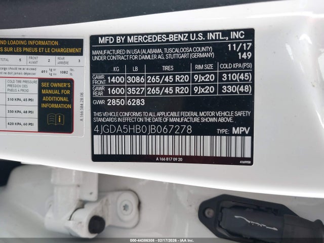 4JGDA5HB0JB067278 Mercedes-Benz Gle 350 4matic