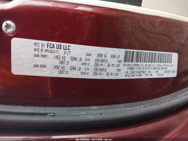 2017 CHRYSLER PACIFICA HYBRID 2C4RC1N74HR709512 Photo 8