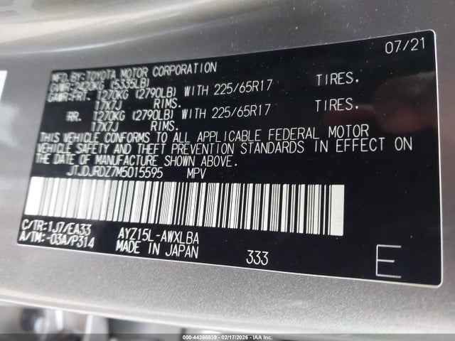 2021 LEXUS NX 300H JTJDJRDZ7M5015595 Photo 8