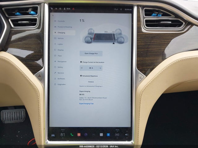 2014 Tesla Model S P85 მანქანა იყიდება აუქციონზე, vin: 5YJSA1H12EFP44183, აუქციონის ნომერი: 44386620