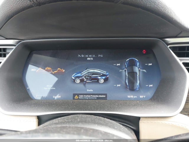 2014 Tesla Model S P85 მანქანა იყიდება აუქციონზე, vin: 5YJSA1H12EFP44183, აუქციონის ნომერი: 44386620