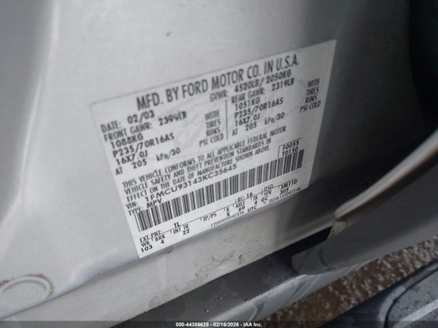 2003 FORD ESCAPE 1FMCU93143KC35645 Photo 8