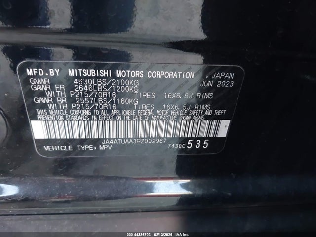 2024 MITSUBISHI ECLIPSE CROSS JA4ATUAA3RZ002967 Photo 8