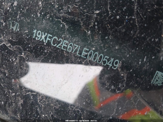 Honda Civic Lx 2020 19XFC2E67LE000549 Image 9