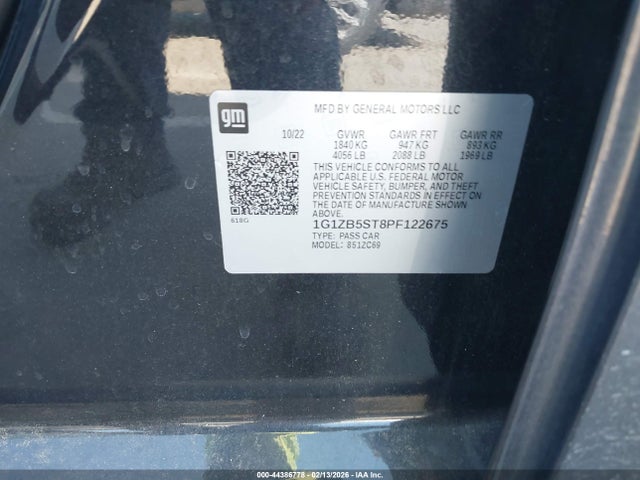 2023 CHEVROLET MALIBU 1G1ZB5ST8PF122675 Photo 8