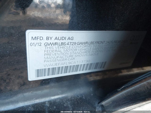 2012 AUDI A4 WAUEFAFL9CA113730 Photo 8