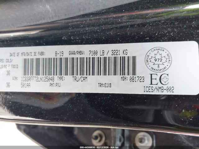 2020 RAM 1500 1C6SRFFT2LN125048 Photo 8