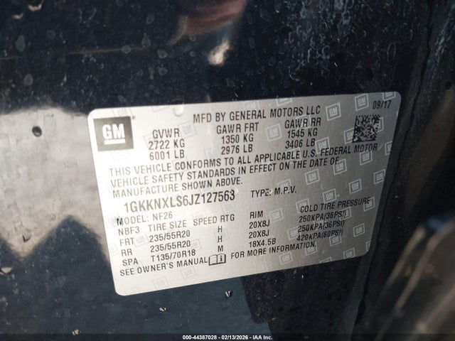 2018 GMC ACADIA 1GKKNXLS6JZ127563 Photo 8