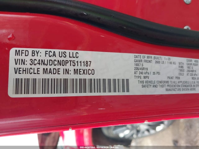 2023 JEEP COMPASS 3C4NJDCN0PT511187 Photo 8