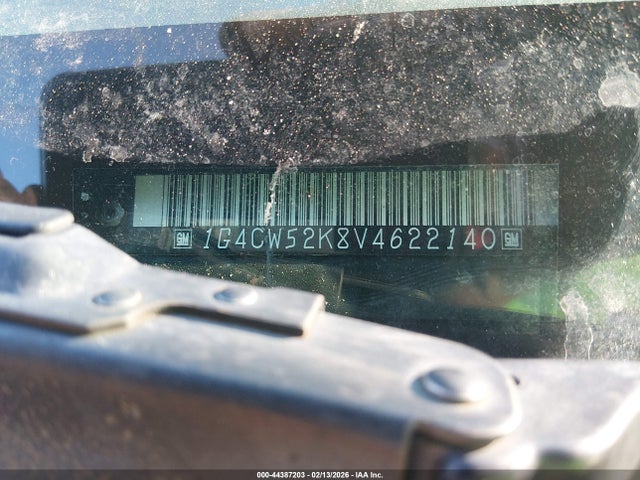 44387203 :رقم المزاد ، 1G4CW52K8V4622140 vin ، 1997 Buick Park Avenue مزاد بيع