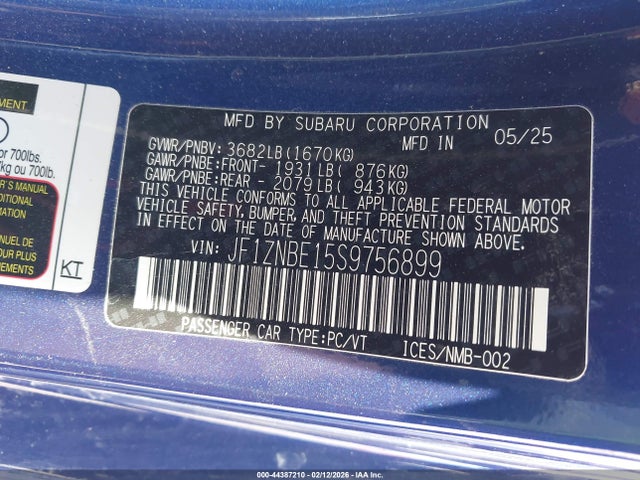 2025 TOYOTA GR86 JF1ZNBE15S9756899 Photo 8