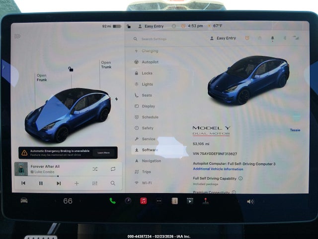 2022 TESLA MODEL Y 7SAYGDEF9NF313627 Photo 6