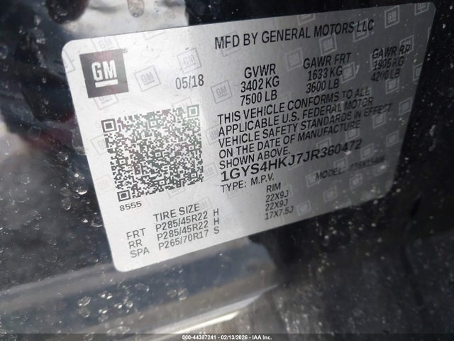 2018 CADILLAC ESCALADE ESV 1GYS4HKJ7JR360472 Photo 8