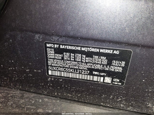 2019 BMW X5 5UXCR6C55KLL21237 Photo 8