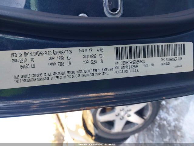 2007 DODGE CALIBER 1B3HE78K87D556631 Photo 8