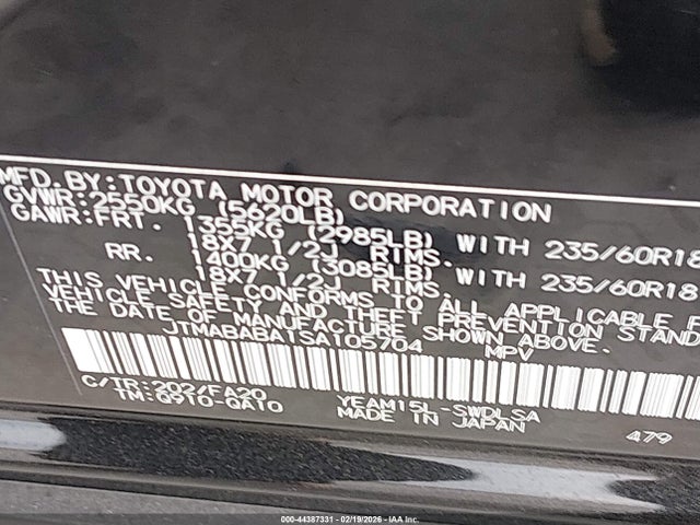 Продаж на аукціоні авто 2025 Subaru Solterra Premium, vin: JTMABABA1SA105704, номер лоту: 44387331