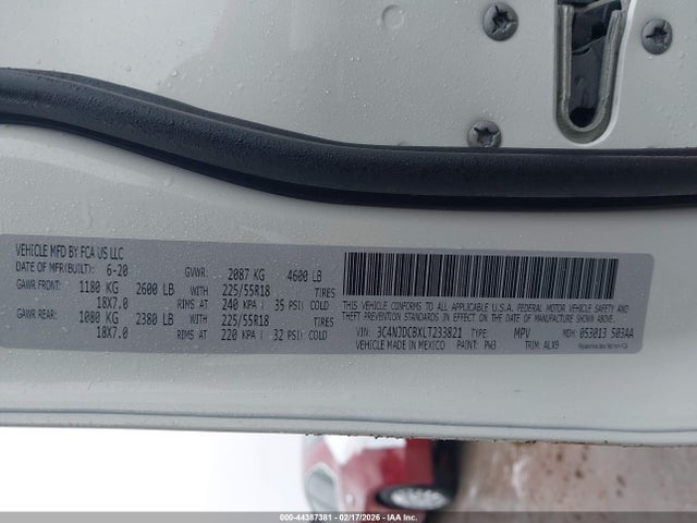 2020 JEEP COMPASS 3C4NJDCBXLT233821 Photo 8