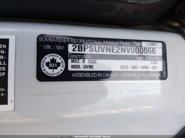 Ski-Doo Other 2022 2BPSUVNE2NV000066 Image 9