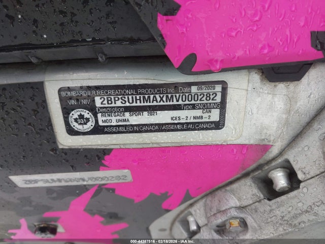2BPSUHMAXMV000282 Ski Doo Other