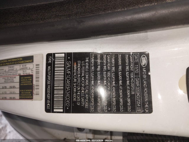 2011 LAND ROVER RANGE ROVER SALMF1D46BA340262 Photo 8