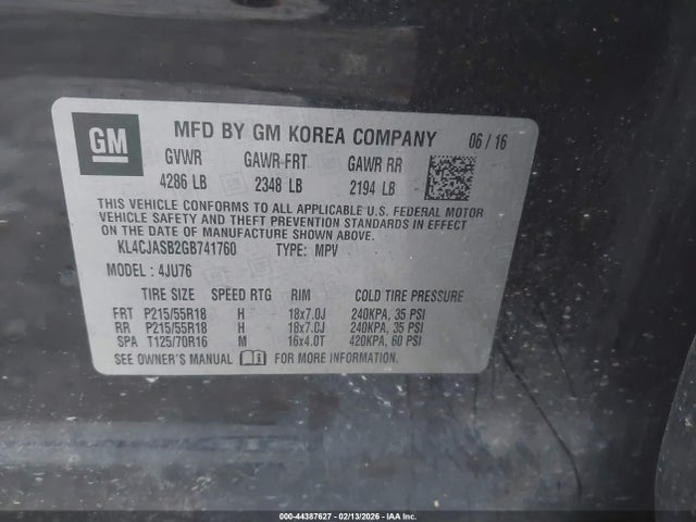 Buick Encore 2016 KL4CJASB2GB741760 Image 9