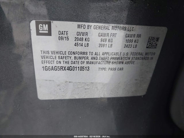 2016 CADILLAC ATS 1G6AG5RX4G0110513 Photo 8