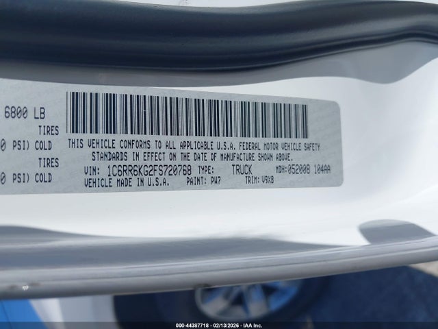 RAM 1500 Tradesman 2015 1C6RR6KG2FS720768 Image 9