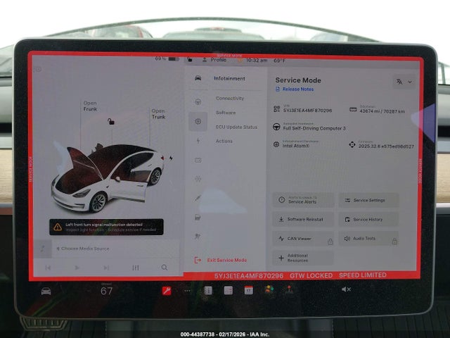 Aukcja sprzedaży 2021 Tesla Model 3 Standard Range Plus Rear-wheel Drive, vin: 5YJ3E1EA4MF870296, numer aukcji: 44387738