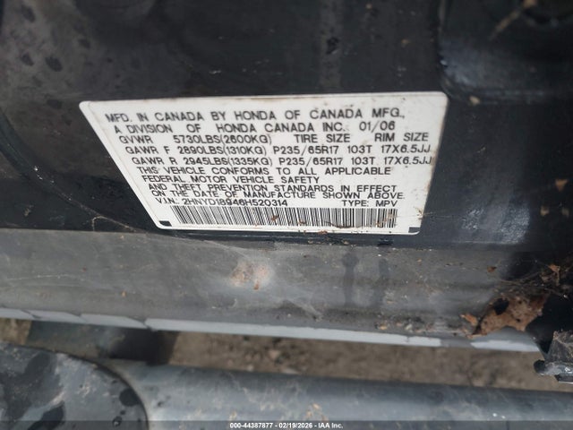 Aukcja sprzedaży 2006 Acura Mdx, vin: 2HNYD18946H520314, numer aukcji: 44387877